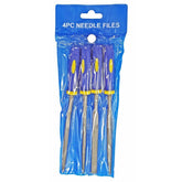 Toolzone 4pc Warding Long File Flat Half Round Triangular Steel Tool Set